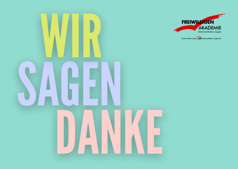 Wir sagen Danke!